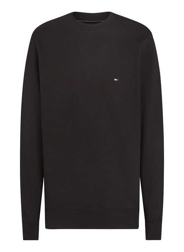 Tommy Hilfiger Black Essential Pullover Sweatshirt for Men | Best Price UAE