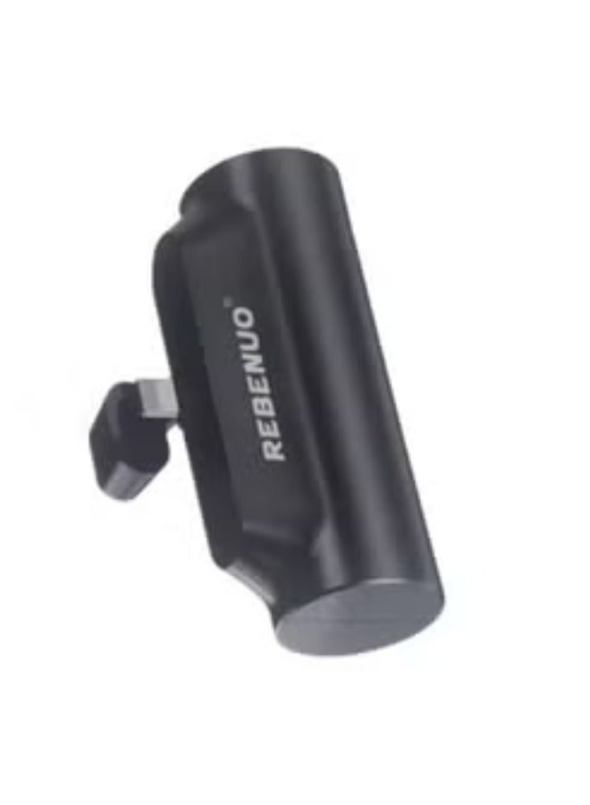 REBENUO Mini Power Bank 5000mAh Portable Charger | Ultra-Compact USB Type-C External Battery Pack with Fast Charging | Lightweight Pocket-Sized Backup Power for Smartphones, Tablets, Travel & Emergency Use | High-Speed Output & Safe Charging - Image 3