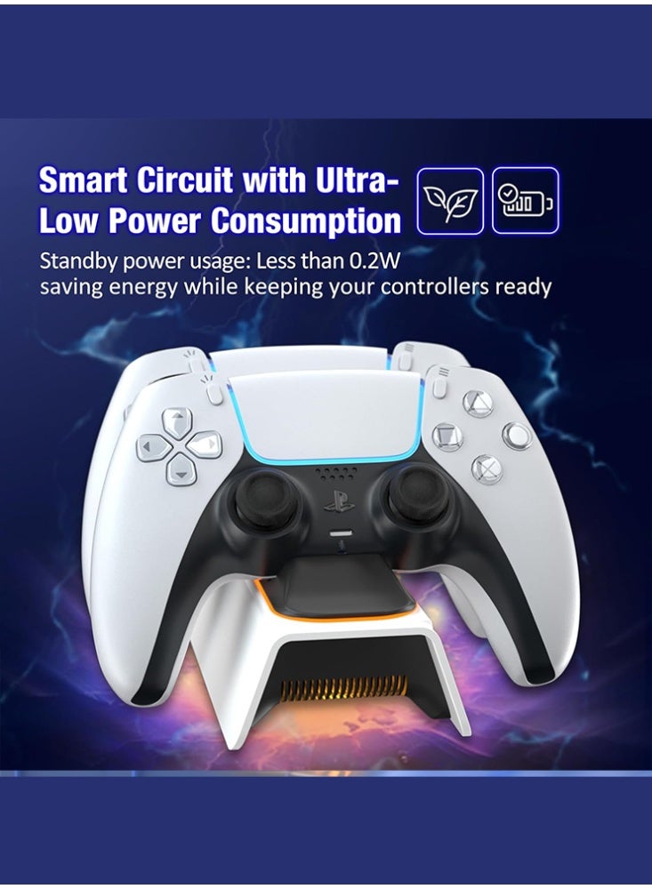 DOBE Fast DualSense PS5 Controller Charging Station with LED Indicators, Fast Charging Dock for Playstation 5 Controller  - Image 3