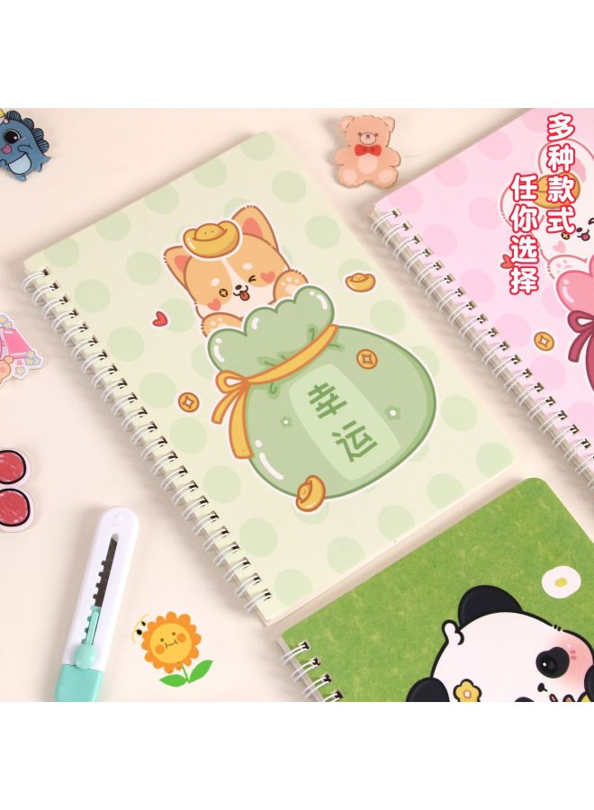 HELPS Cute Cartoon A5 Coil Notebook Customized Inspirational Text Flip Notebook Student Exam Thickeneded Horizontal Line Notebook - Image 4