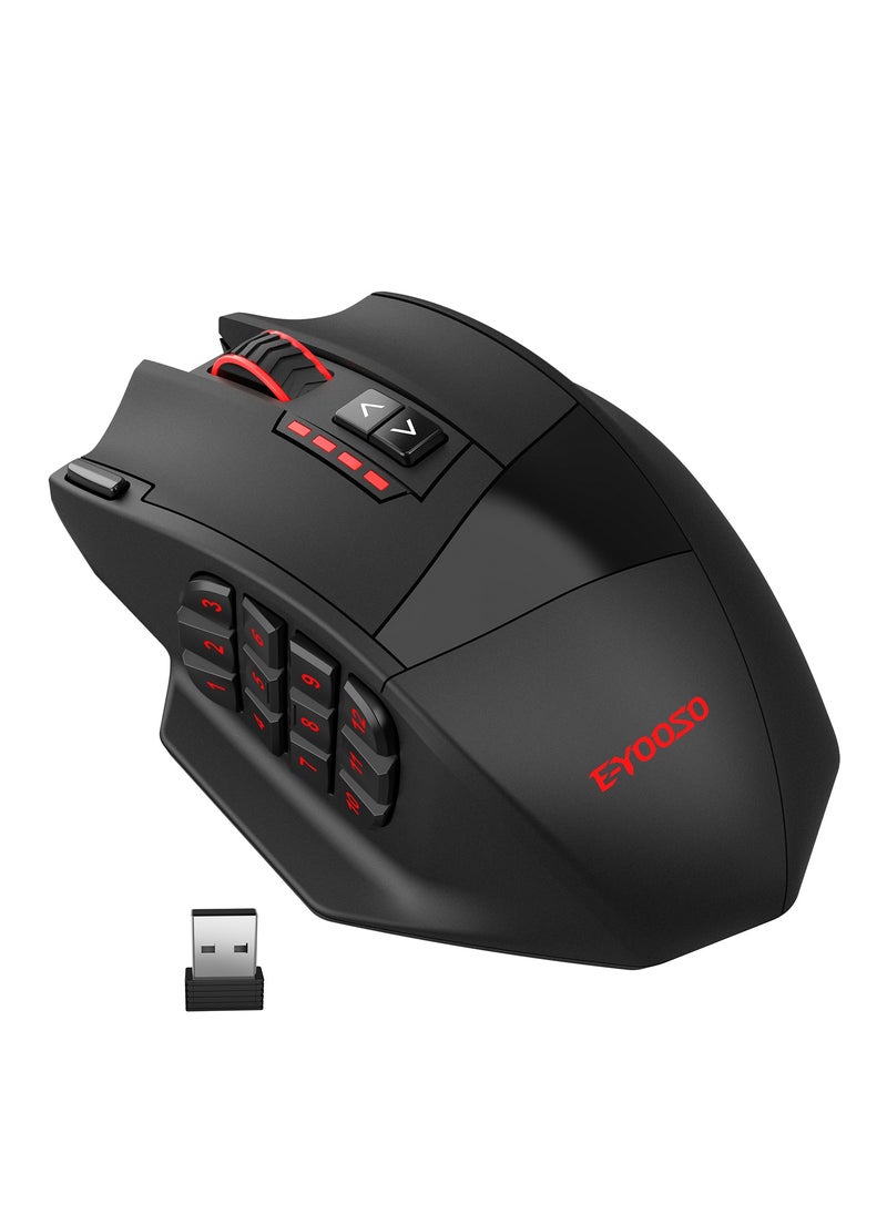 E-YOOSO - X-33 RGB USB Wireless Gaming Mouse,16000 Dpi 16 Buttons Programmable Game Optical Mice for Computer PC Laptop - Image 1