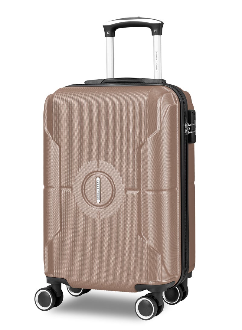 PARAJOHN خفيفة الوزن قطعة واحدة مقاس واحد ABS الجانب الصلب مقصورة صغيرة تحمل حقيبة سفر بعجلات مع قفل - Image 1