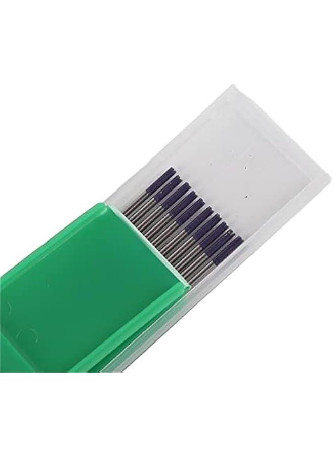10-Pack E3 Tungsten Purple Tungsten Electrodes 3/32 Tungsten Purple Composite Tungsten Electrode Tig Welding Composite Tungsten Electrodes 2.4 * 150mm (WES Purple)  - Image 1