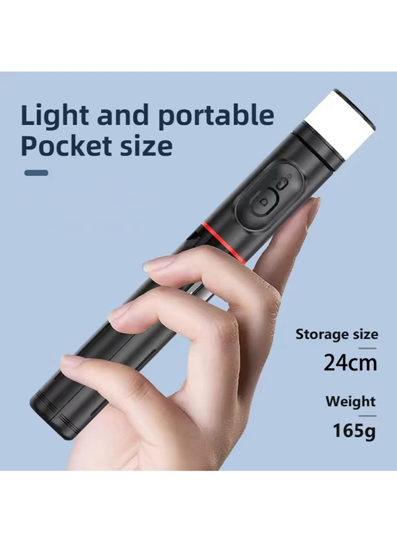 Leon Home 3 in 1 Selfie Tripod with Light - Portable Tripod with Remote Control - Rotatable and Retractable Tripod - Suitable for Mobile Phone, Makeup, Selfie, Video Blog, Live Broadcast - Image 5