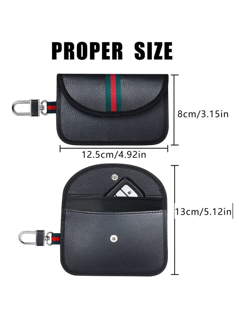 KASTWAVE - Faraday Pouch for Car Keys, 2 Pack Car Key Signal Blocking Pouch, Keyless Signal Blocking Key Case,RFID Anti-Theft Faraday Bag for Car Security, Anti-theft Signal Blocking Pouch car gift set - Image 1