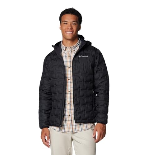 Columbia Mens Delta Ridge II Down Hooded Jacket Black Small - Image 1