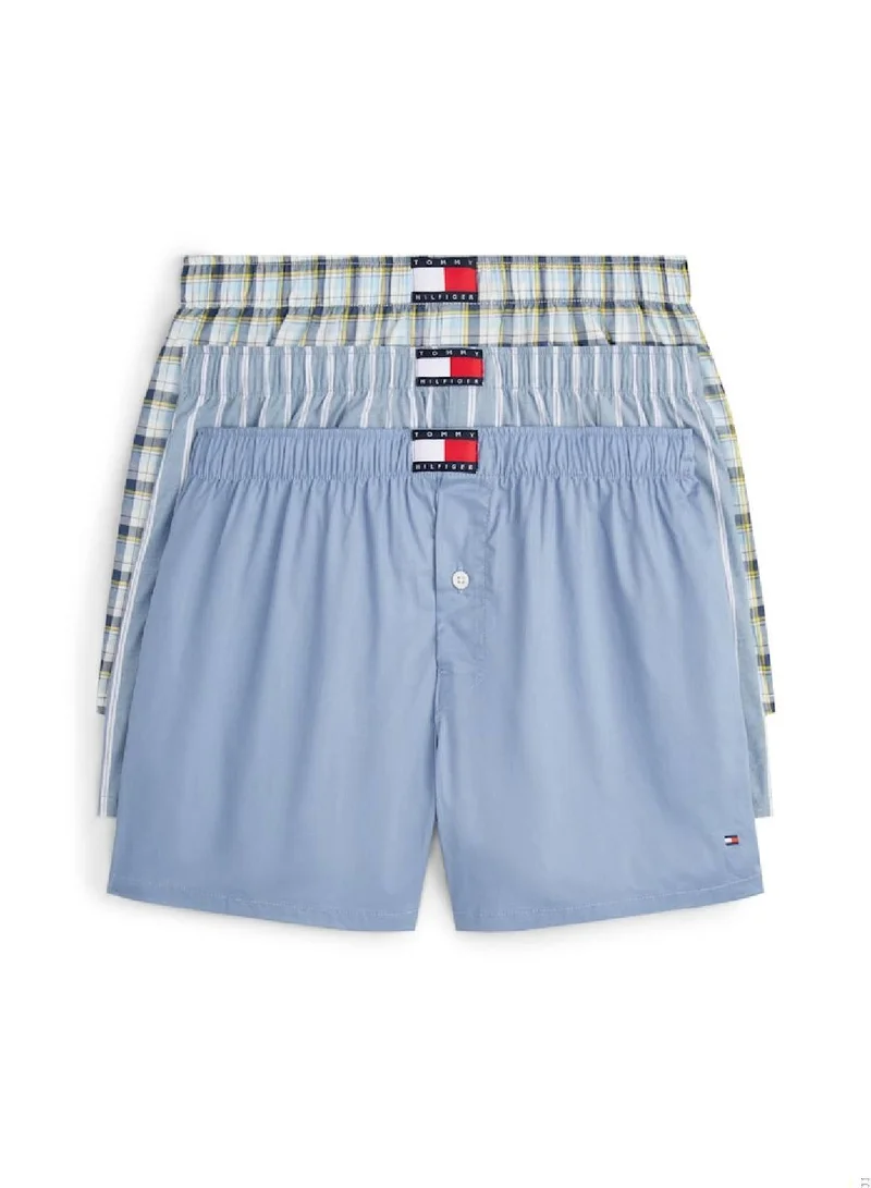 TOMMY HILFIGER 3-Pack Heritage Print Woven Boxer Shorts