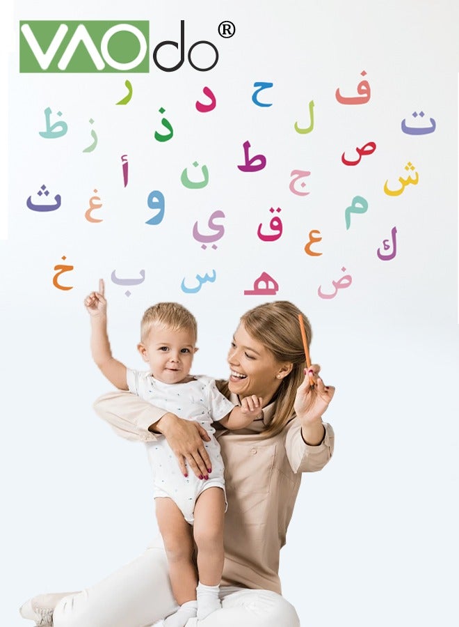 VAOdo Colourful Letter Wall Sticker, Kids Teaching Wallpaper, Wall Beautification and Decoration, Waterproof Pvc Material for Children'S Bedroom Porch Living Room  - Image 1