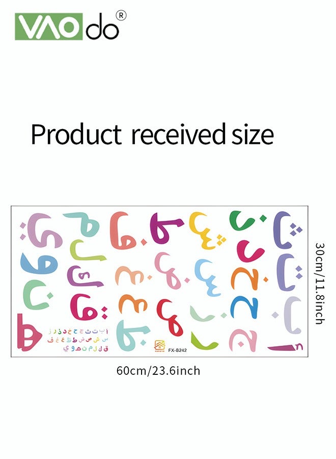 VAOdo Colourful Letter Wall Sticker, Kids Teaching Wallpaper, Wall Beautification and Decoration, Waterproof Pvc Material for Children'S Bedroom Porch Living Room  - Image 5