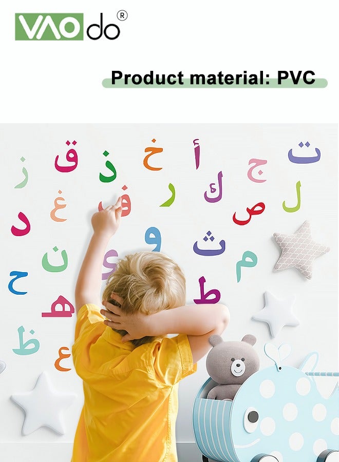 VAOdo Colourful Letter Wall Sticker, Kids Teaching Wallpaper, Wall Beautification and Decoration, Waterproof Pvc Material for Children'S Bedroom Porch Living Room  - Image 2
