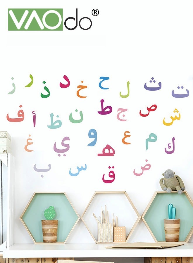 VAOdo Colourful Letter Wall Sticker, Kids Teaching Wallpaper, Wall Beautification and Decoration, Waterproof Pvc Material for Children'S Bedroom Porch Living Room  - Image 3