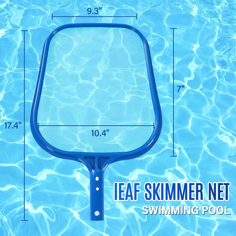 Loiyadn Pool Skimmer - Pool Net, Pool Skimmer Net with Solid Plastic Frame, Skimmer Net with Fine Mesh Net, Pool Nets for Cleaning Leaf of Swimming Pools, Spas, Hot Tubs and Fountains - Image 5