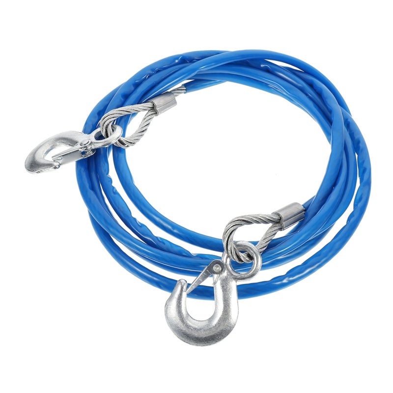 Heavy Duty Tow Rope Strap with Safety Hooks for Trailer Hitch Recovery 30000 lbs Capacity - Image 2