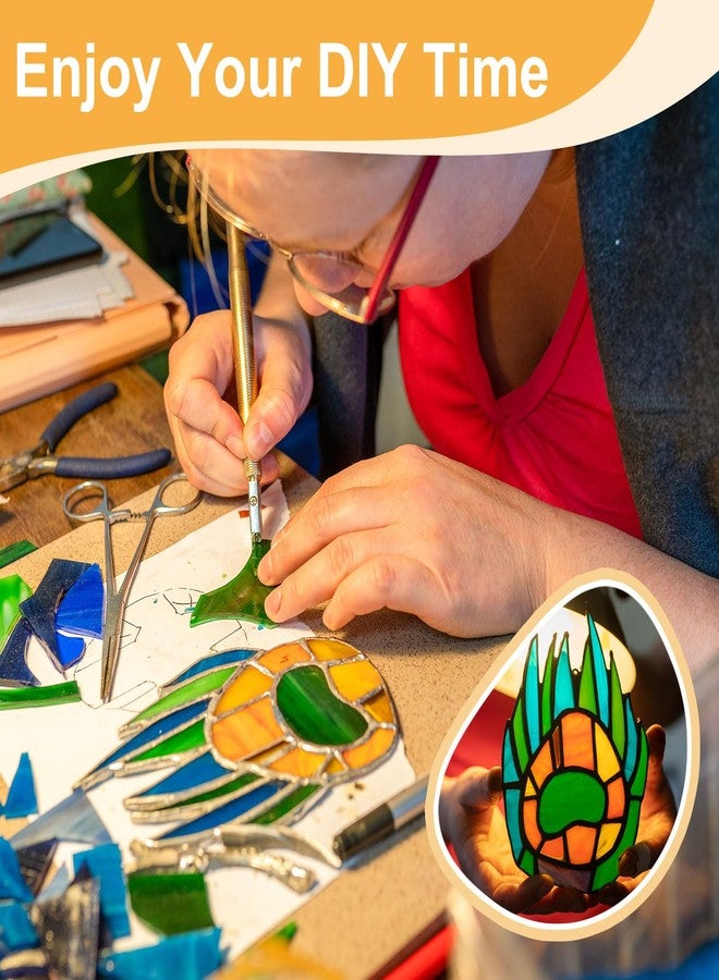 MECCANIXITY 8 Sheets Stained Glass Sheets,4 x 6 Inch Variety Mosaic Glass Tiles for DIY Projects Home Crafts Decoration,Green Series - Image 5