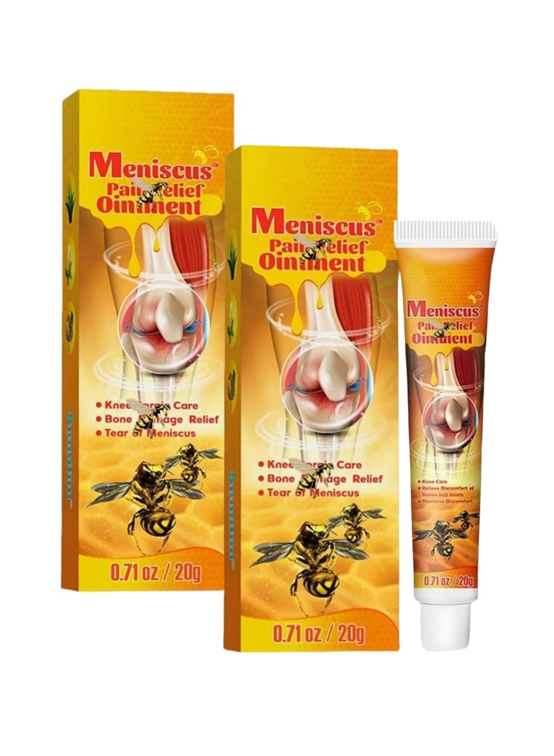 Sumifun 2PACK Meniscys Pain Relief Ointment for Relieve Sore Joints,Muscles and Joints20g*2 - Image 1