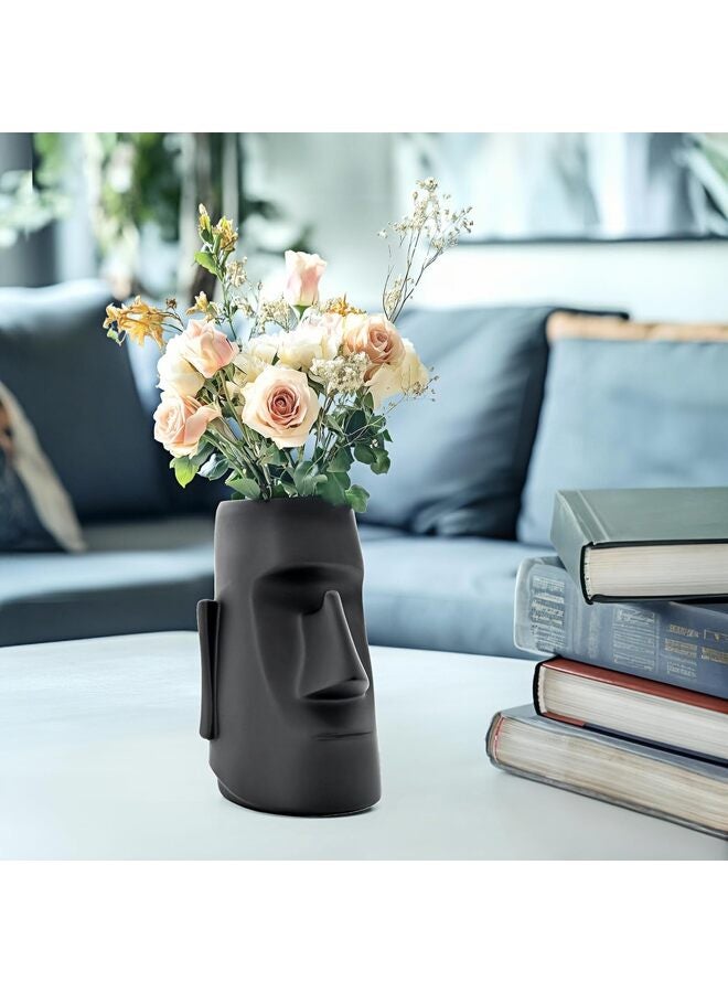 Multifunctional Handmade Eyeglass Holder and Pen Holder Desk Organizer for Office, Home Decor,Creative vase, Makeup Brush Storage (Black) - Image 4