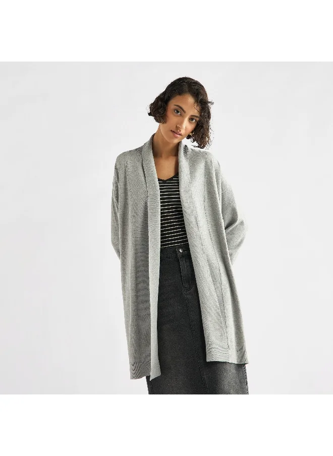 FAV Open Front Longline Cardigan