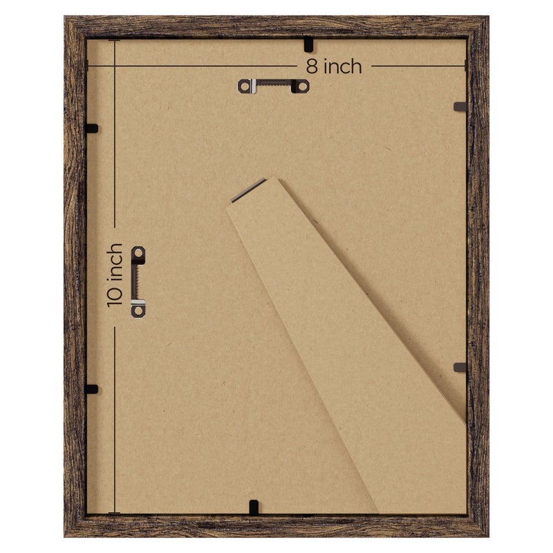 Eletecpro 8X10 Picture Frames Set Of 10  Picture Frame Collage Wall Decor Display 5X7 Photo With Mat Or 8X10 Without Mat  Home Decor Gallery Frame For Table Top Or Wall Mounting  Multicolor - Image 4