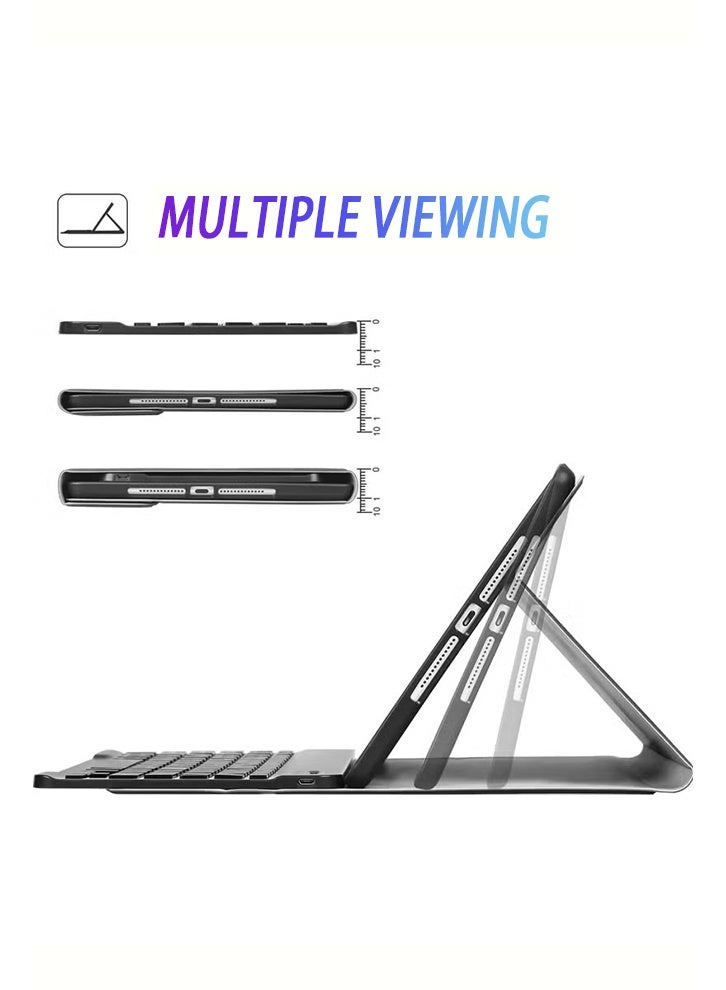 Keyboard Case For Honor Pad X9 11.5 Inch, Case With Detachable Bluetooth Keyboard, Honor Tablet Cover With Built-In Pen Slot / Anti-Fall / Shockproof / Smart Wake And Sleep, Keyboard Cover AED 49 Gift Set Screen Protector - Sky Blue - Image 5