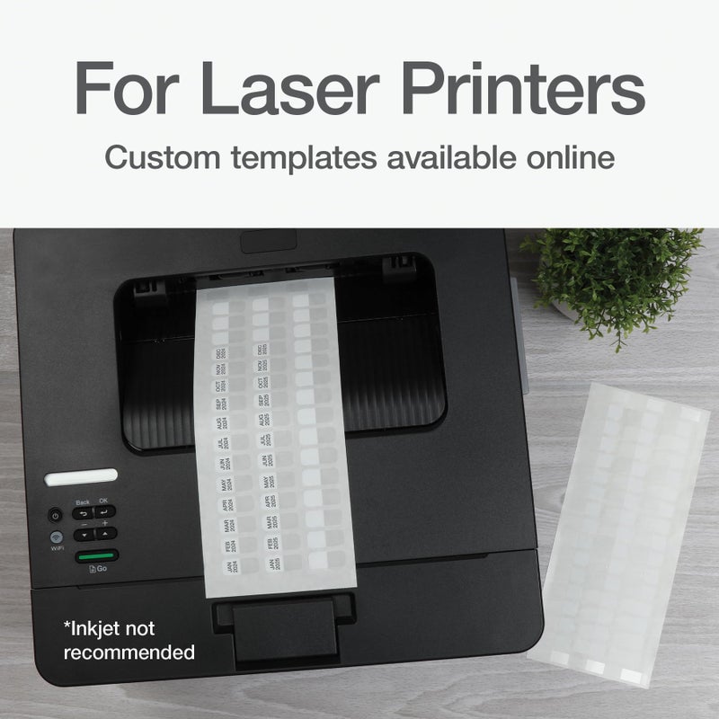 Redi-Tag Laser Index Tabs, Divider Tabs, Permanent Adhesive Index Labels Customizable Divider Labels, 7/16" x 1", White, 675 Tabs (B39000) - Image 3