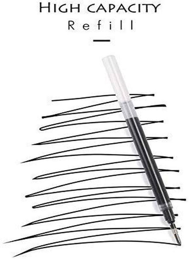 PETALUMA Baoke 1.0mm Smooth Black Gel ink Pens set of 3 + Free 3pcs 1.0mm Black refills & 1Pcs Black Permanent Marker Combo pack of 7 - Image 5