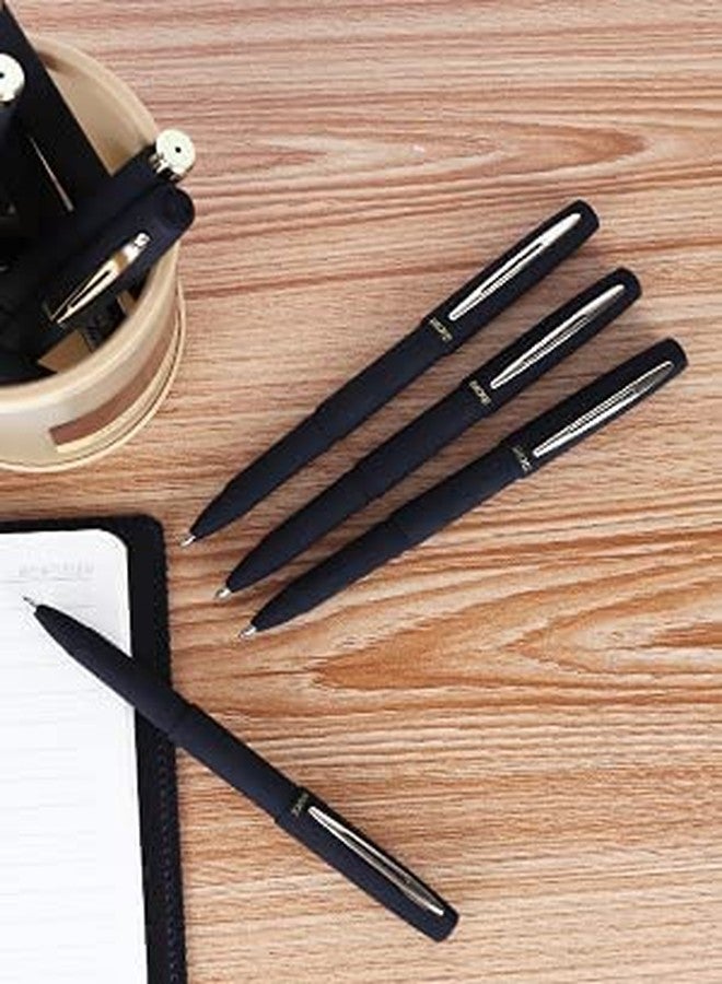 PETALUMA Baoke 1.0mm Smooth Black Gel ink Pens set of 3 + Free 3pcs 1.0mm Black refills & 1Pcs Black Permanent Marker Combo pack of 7 - Image 4