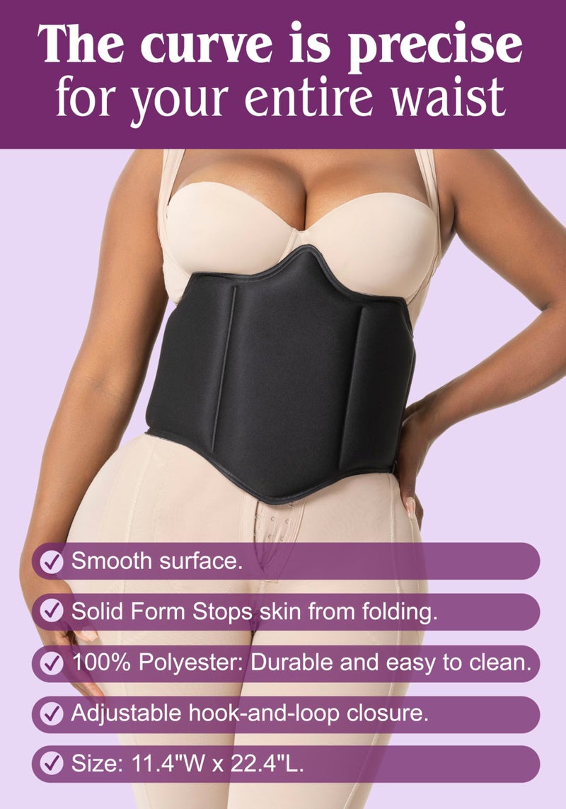 Snatched Body 360 Liposuction Wrap Around Foam | Boards for Lipo Tummy Tuck Recovery | Tabla Post Quirurgica Postoperatorio Abdomen Black - Image 5