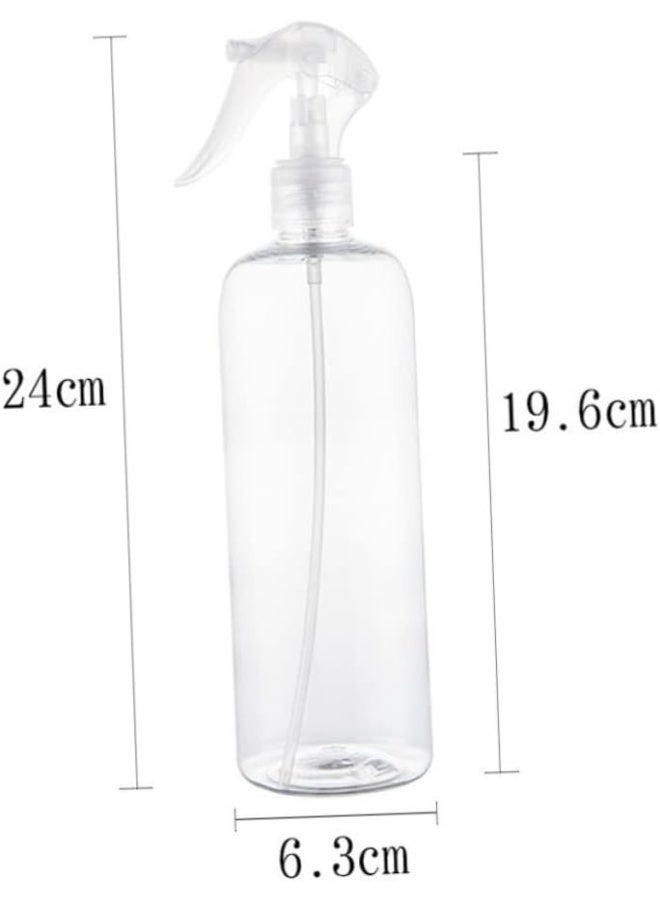 Homify 2 Pack Spray Bottle, Spray Bottle Empty 500ml Clear PET Plastic Mist Sprayer Water Spray Bottle for Cleaning Solutions Essential Oils Hairdressing Cooking - Image 5