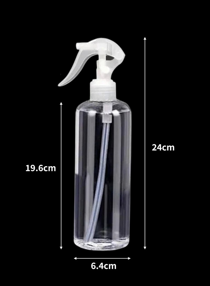 هوميفاي عبوتان من زجاجة رذاذ، زجاجة رذاذ شفافة بسعة 500 مل فارغة، بخاخ ضباب من البلاستيك PET، زجاجة رش ماء لمحلول التنظيف والزيوت الأساسية وتصفيف الشعر والطبخ - Image 5