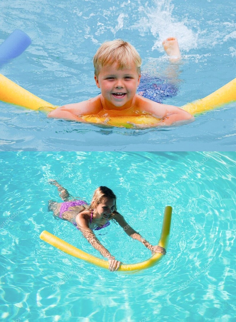 Wave Swimming Noodle Swim Pool Noodle, Water Float Aid Noodles Foam Float, Suitable for Children and Adult, Kids Floatation Device Flexible Strong Noodle Swim Support, Solid Foam Swimming Stick - Image 5