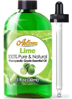 Artizen Lime Essential Oil (100% Pure & Natural - Undiluted) Therapeutic Grade - Huge 1oz Bottle - Perfect for Aromatherapy, Relaxation, Skin Therapy & More!  - Image 1