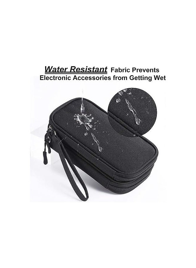 ECVV ECVV Cable Organizer Bag Portable Tech Travel Pouch with Zipper Multiple Electronic Storage Pockets For Cable, Cord, Charger, Phone, Earphone, SD Card  - Image 5