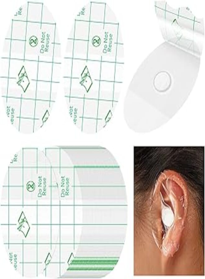 CHANEDE Baby Waterproof Ear Stickers, Newborn Baby Ear Correctors,Disposable Ear Protector, Anti-wear Shoe Sticker Heel Blister Protectio Invisible Patch Bandages 30 PCS 