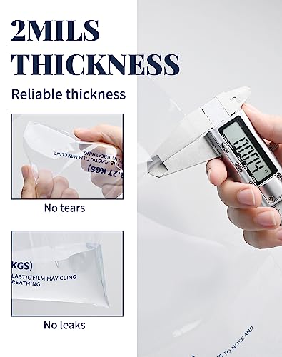 FireKylin 50 Pack Ice Bags 10 lb, Heavy-Duty Ice Bags with Drawstring(2 Mils Thickness) - Image 2