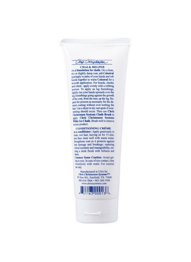 Chris Christensen - Chris Christensen Colestral Chalk Helper Conditioning Crème for Dogs Beards, Cheeks, and Chest, Groom Like a Professional, Restores Moisture, 8 oz Tube - Image 1