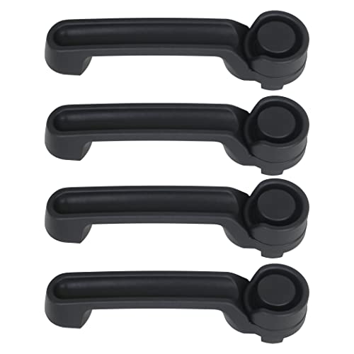 APPERFiT Exterior Door Handle 4pcs Compatible with 2007-2017 Jeep Wrangler JK, 2008-2012 Jeep Liberty, 2007-2011 Dodge Nitro Replaces 4589164AI 80614 - Image 1
