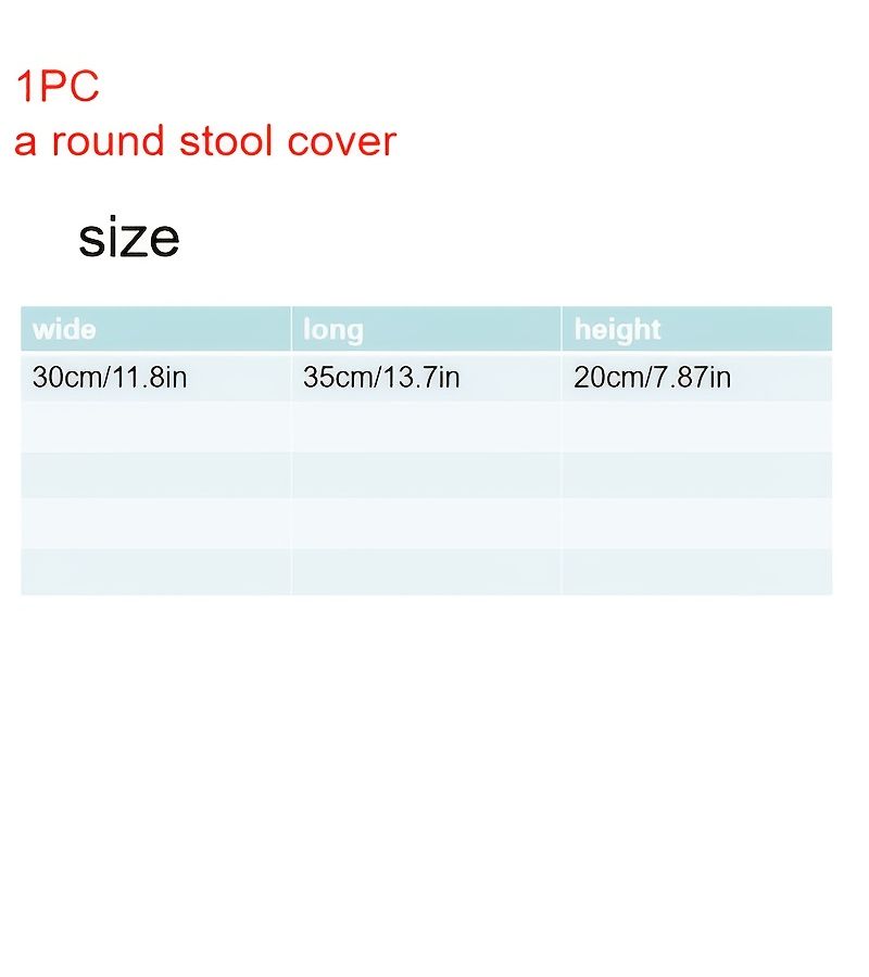 1pc Elegant Round Stool Cover Olive Green With Lace Skirt Hem Elastic Base Decorative Stretchable Chair Cover Machine Washable - Image 3