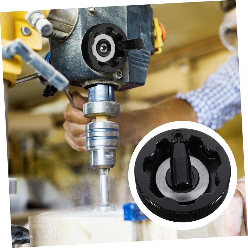 LIFKOME Folding Hand Crank Wheel with Revolving Handle Black Inside Handwheel for Machine Tools High Mechanical Strength and Heat Resistant Replacement Part - Image 3