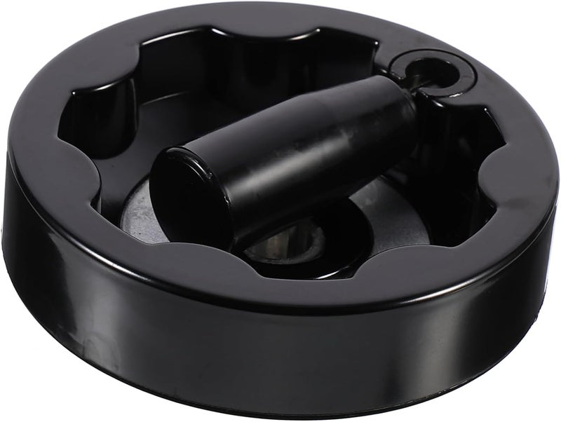 LIFKOME Folding Hand Crank Wheel with Revolving Handle Black Inside Handwheel for Machine Tools High Mechanical Strength and Heat Resistant Replacement Part - Image 1