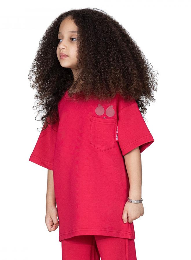 Selene Kids Logo Print Oversized T-Shirt - Image 3