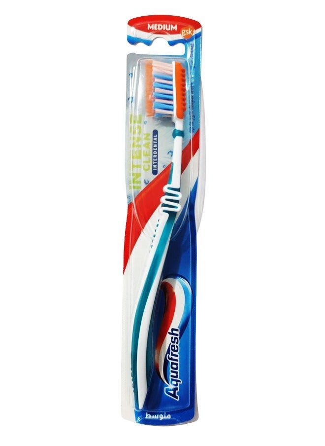 Aquafresh Intense Clean Interdental Medium Toothbrush Multicolour