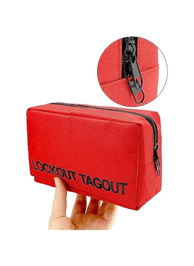 Arabest Lockout Tagout Kit with Hasps, Lockout Tags, Red Loto Locks, Two Padlocks with Keys, Electrical Lock Out Tag Out Kit for Electrical Lockout Applications  - Image 3