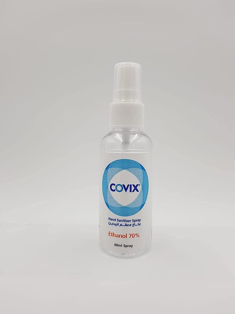 كحول بخاخ يدين 60 مل كوفكس COVIX 60ml Hand Sanitizer Spray small spray بخاخ صغير