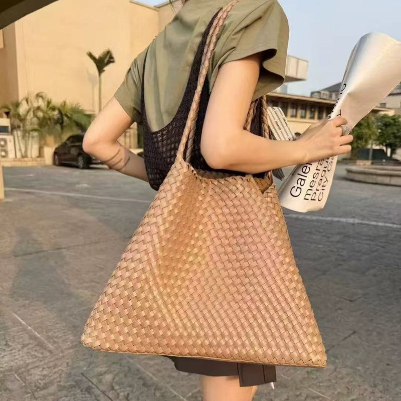 Selling Women'S Bags, New Niche Design Woven Bags, High-End Large-Capacity Shoulder Bags, Simple Tote Bags For Women - Image 5