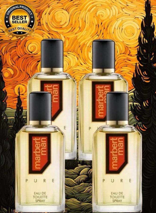 ماربرت مان 4 قطع عطر ماربيت مان بيور 125مل - Image 1