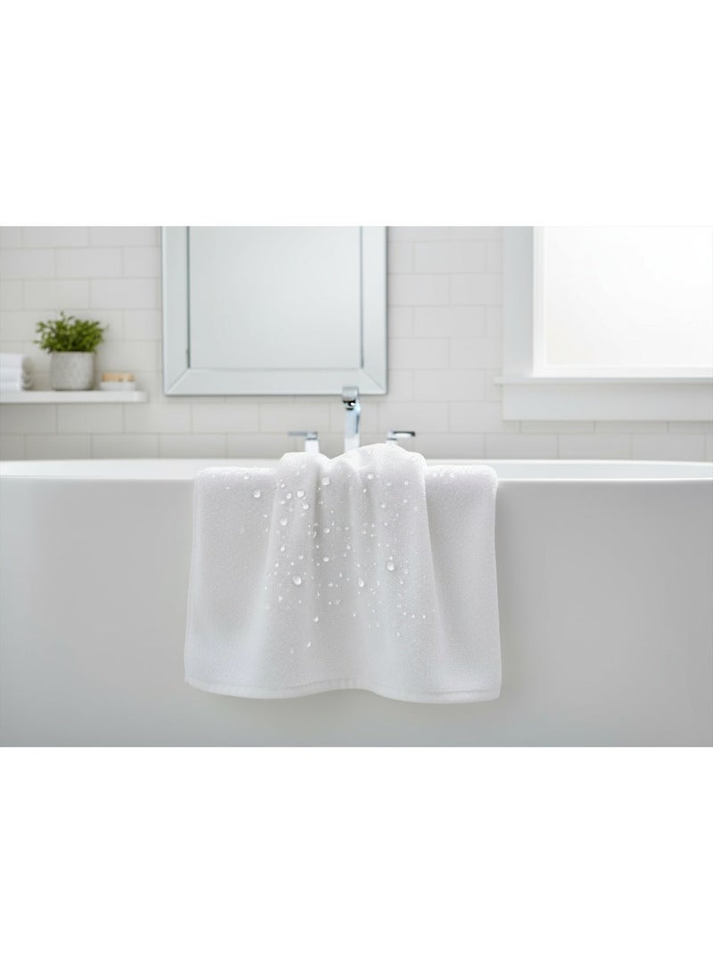 Ucanbe Luxury White Bath Towels Large – Highly Absorbent Hotel & Spa Bathroom Towels | 70×140 cm | White, Pack of 2 - Image 2