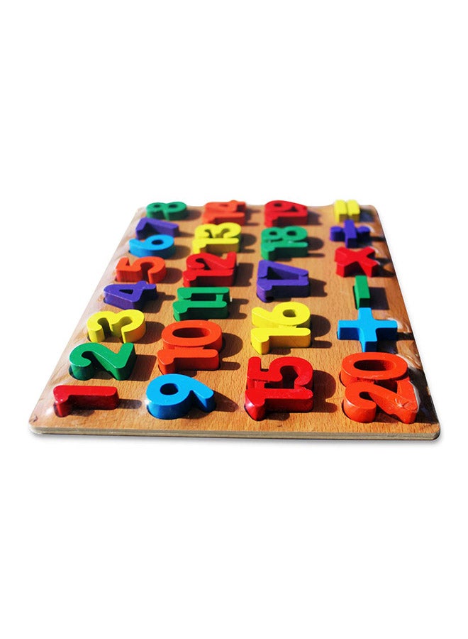 Numbers Puzzle Board Wooden Educational Baby Toddler Toy - Image 2