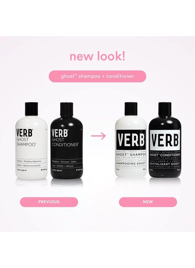 verb Ghost Shampoo, 12 fl oz - Infused with Moringa Oil - Cleanses Fine and Weighed Down Hair - Vegan, No Parabens or Harmful Sulfates  - Image 3