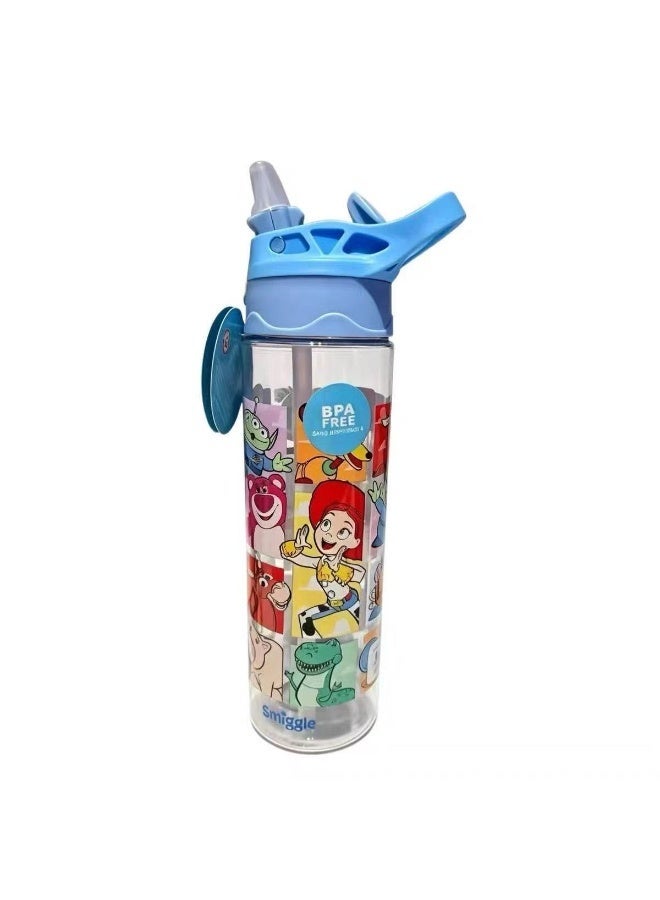 Toy Story Children's Plastic Straw Water Bottle 650ml