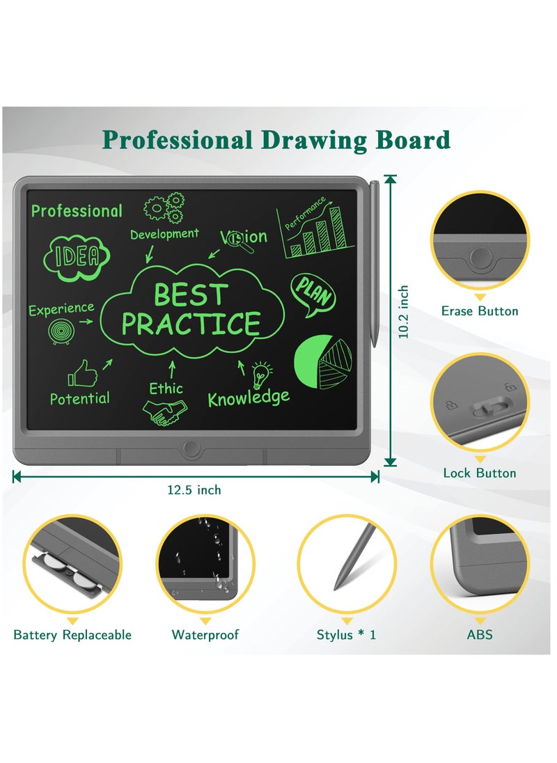 Excefore LCD Writing Tablet for Adults And Kids, 15 inch Drawing Writing Scribble Boards Writing Board, Good for Educational Learning Office Communication Tool, Office Memo Boards, Message Boards  - Image 2
